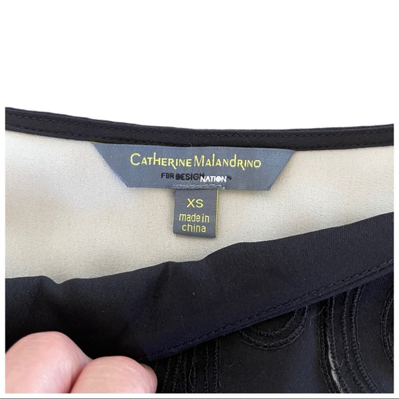 Catherine Malandrino Laser Cutout Top - Picture 9 of 9